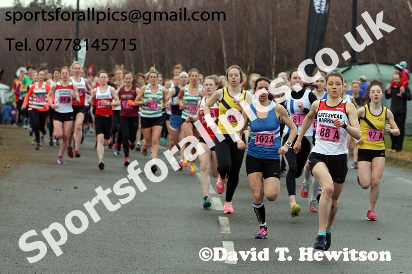 Senior womens Good Friday Elswick Harriers Relay, Newburn, Newcastle. Photo: David T. Hewitson/Sports for All Pics
